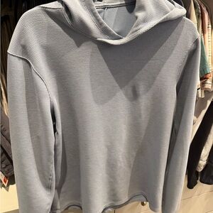 Lululemon Athletica Waffle Light Blue Hoodie Size M